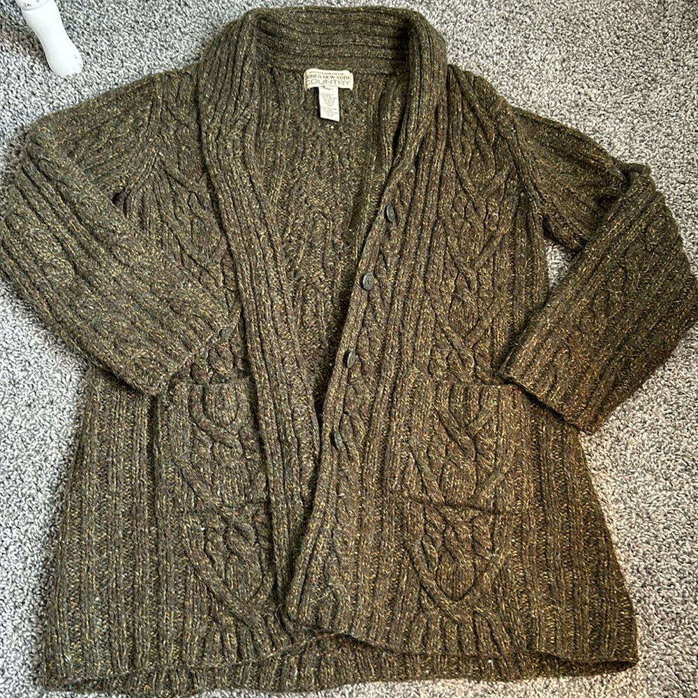 VINTAGE HAND KNIT Jones New York Country Sweater